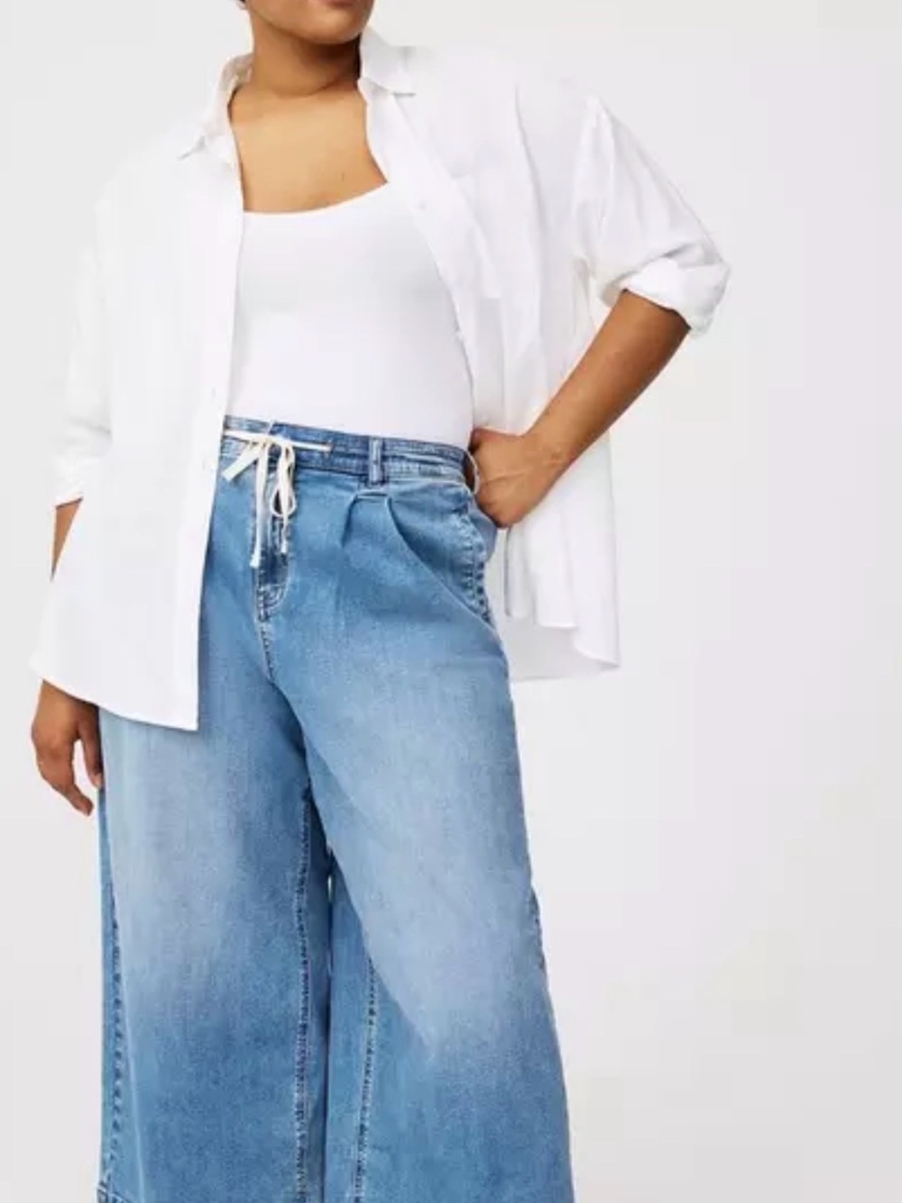 NWT TORRID High-Rise Wide Leg Ankle Crop Jean SIZE 3X